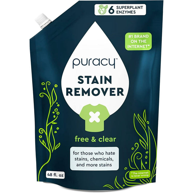 Laundry Stain Remover Refill, Free & Clear, 48 fl.oz. K0
